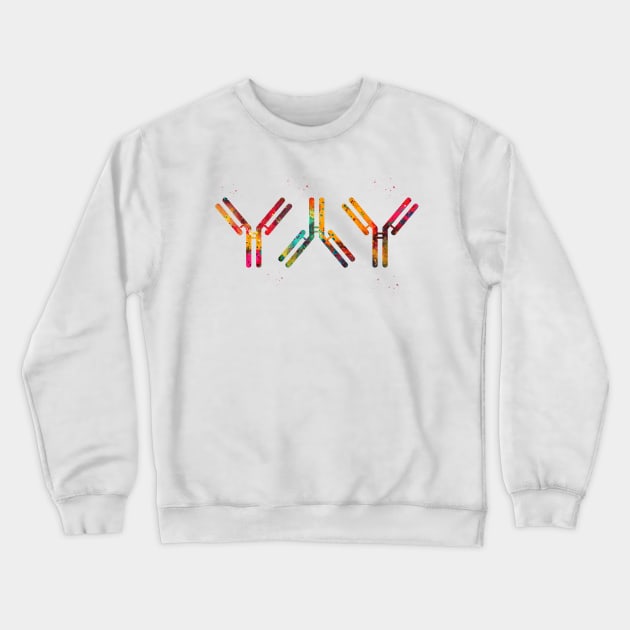 Antibody Crewneck Sweatshirt by erzebeth